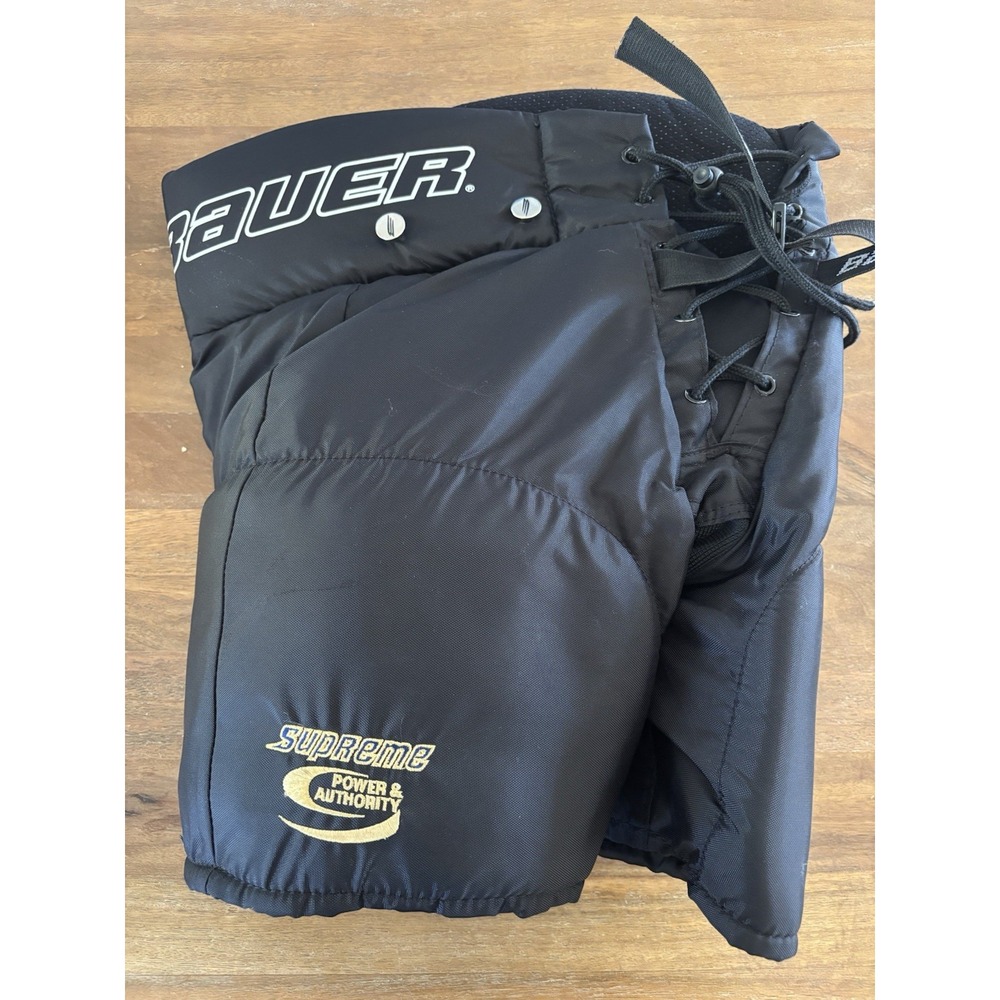 Bauer Hockey Pants HP 1000J True Fit System Supreme Unisex Size Small Black